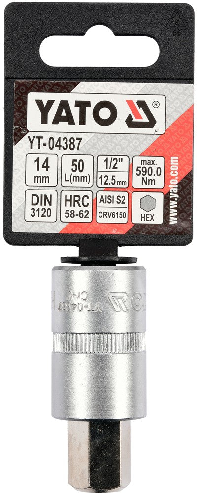 Antgalis įpresuotas į galvutę 1/2", H14 (YT-04387)