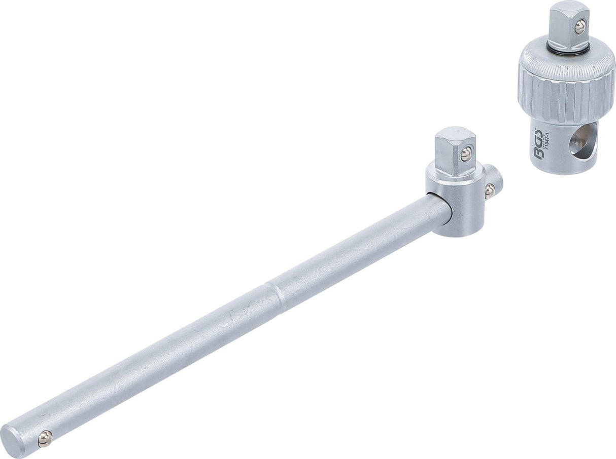Slankiojanti rankena | 12,5 mm (1/2") | su terkšliniu adapteriu (71047)