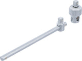 Slankiojanti rankena | 12,5 mm (1/2") | su terkšliniu adapteriu (71047)
