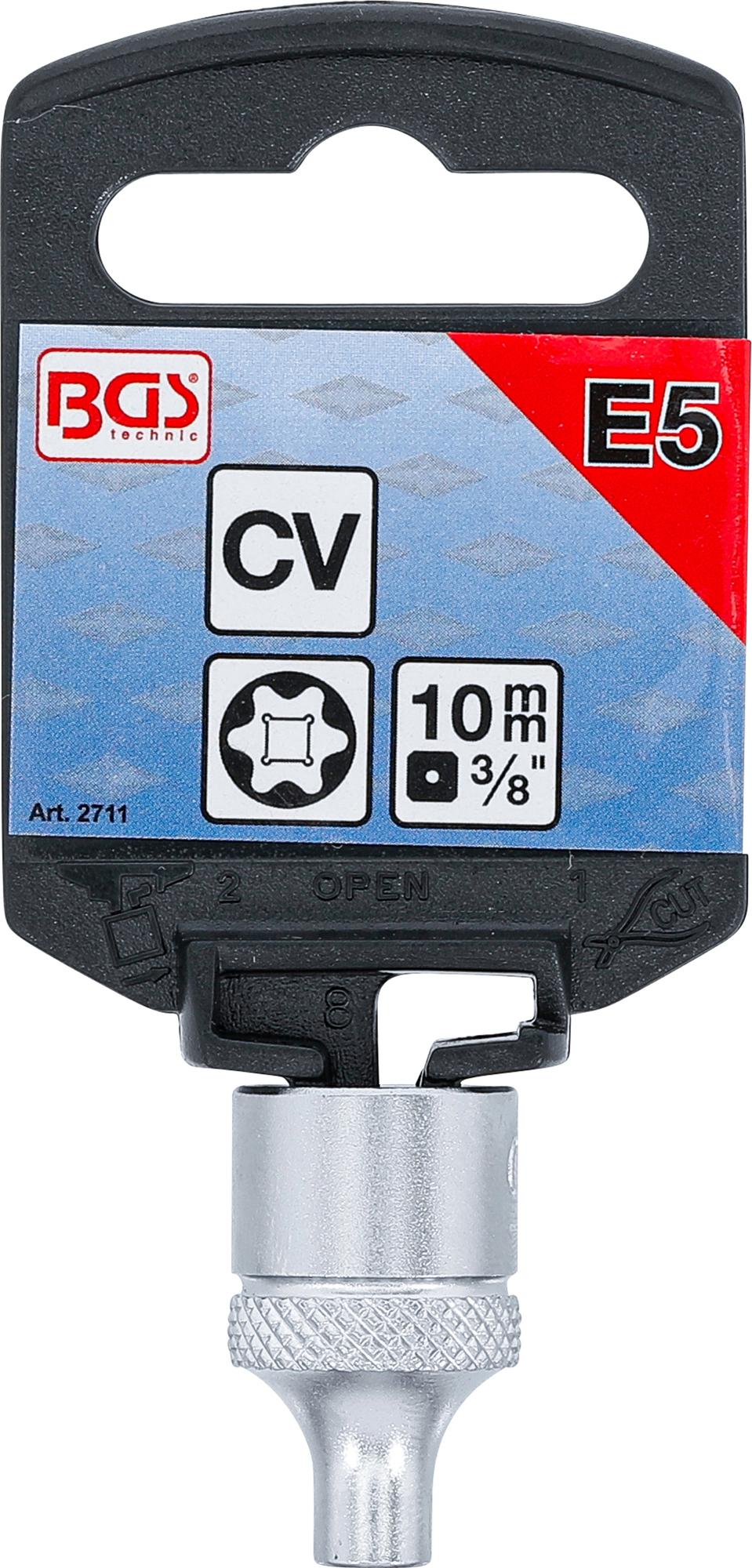 Головка E-star для болтов | 10 mm (3/8") | E5