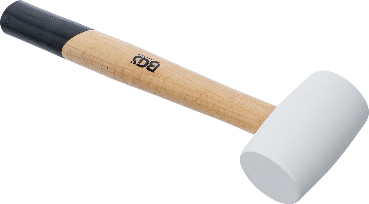 Guminis plaktukas | Hickory rankena | balta galvutė | Ø 48 mm | 250 g (70138)