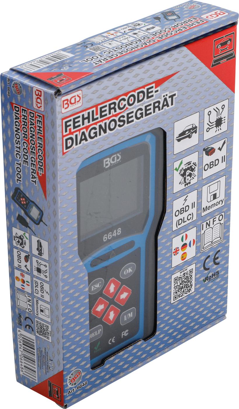 OBD II (EOBD) сканер диагностических кодов неисправностей
