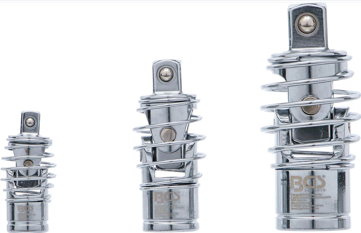 Kardaninių jungčių rinkinys | su spyruokle | 6.3 mm (1/4 ") / 10 mm (3/8") / 12,5 mm (1/2 ") | 3 vnt. (252)