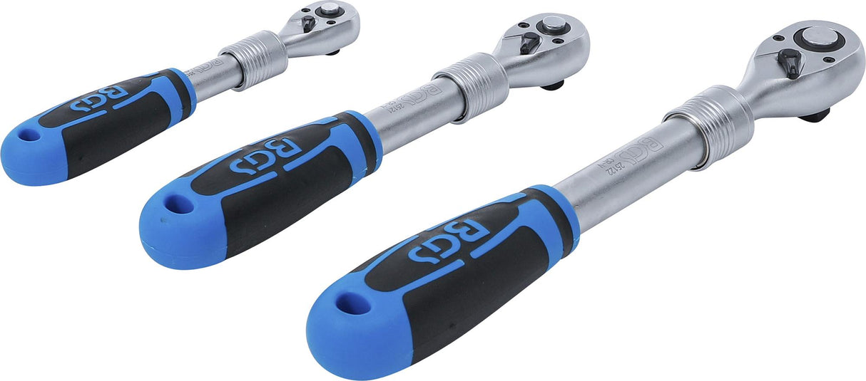 Terkšlių rinkinys | ištraukiamos | 6,3 mm (1/4") / 10 mm (3/8") / 12,5 mm (1/2") | 3 vnt. (25123)