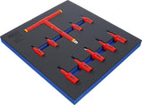 Вкладыш 2/3: VDE набор изолированных бит | 10 mm (3/8") / 12,5 mm (1/2") шестигранник 4 - 10 mm | 10 шт.