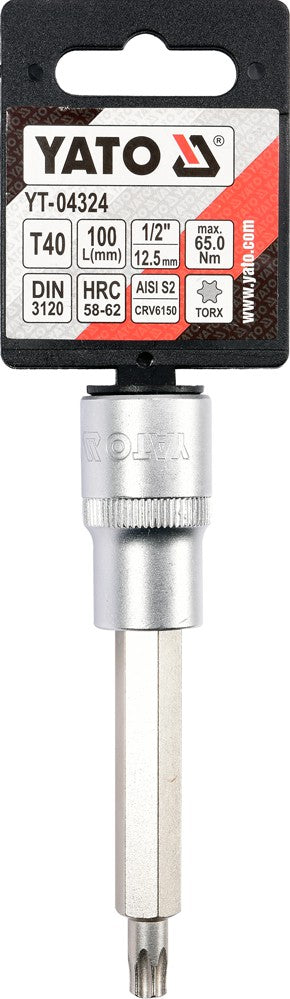 Бита в головке 1/2", длина 100 mm, T40