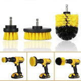 BRUSH SET WITH HEX 6.3 MM (1/4") SHANK | NYLON | 3 PCS. (DB003)