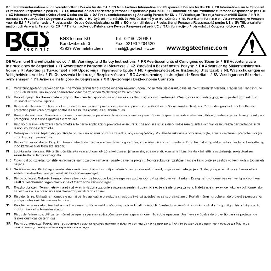 Skaitmeninis lazerinis termometras | Nuo -50 ° C iki 500 ° C (6005)