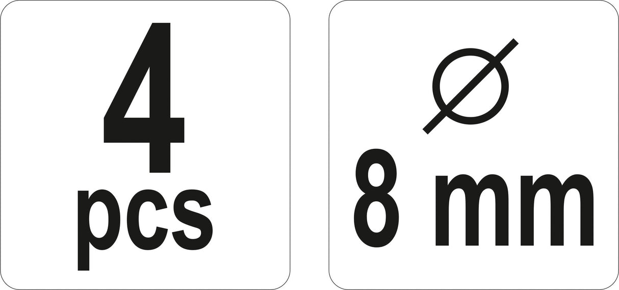 Центровочные метки 8 mm / 4 шт.