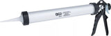 Pistoletas silikonui kasetėms aliuminis | 380 mm (3513)