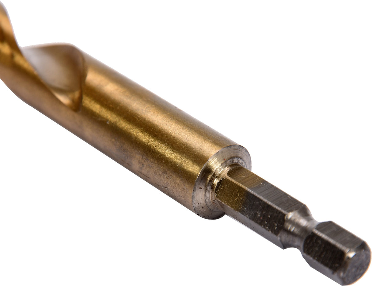 Grąžtas metalui su Hex 6.3 mm (1/4") galu HSS-TiN | 9.0 mm (YT-44770)
