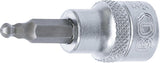 Antgalis įpresuotas į galvutę | 10 mm (3/8") | hex šešiakampis | su šarnyru 4 mm (5111)