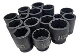 IMPACT SOCKET | 12-POINT | 20 MM (3/4") | 32 MM (S34-32B)