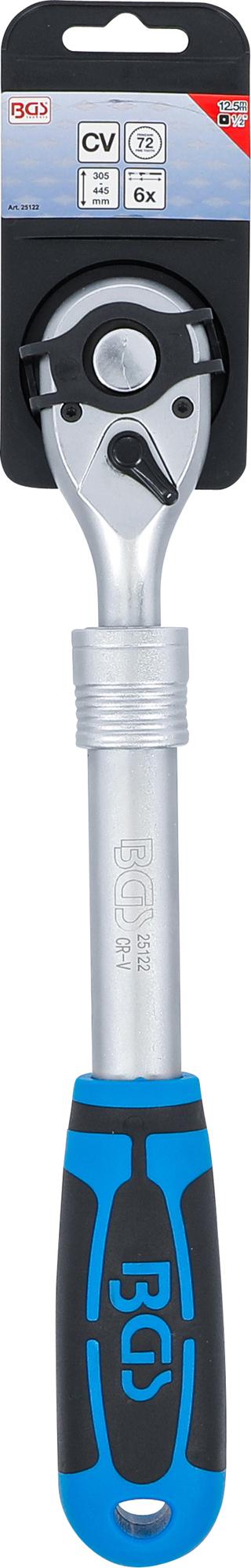 Terkšlė galvutėms ištraukiama | 12.5 mm (1/2") | 305 - 445 mm (25122)