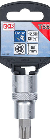 Бита в головке | 12,5 mm (1/2") | T-Star с отверстием (Torx) T55