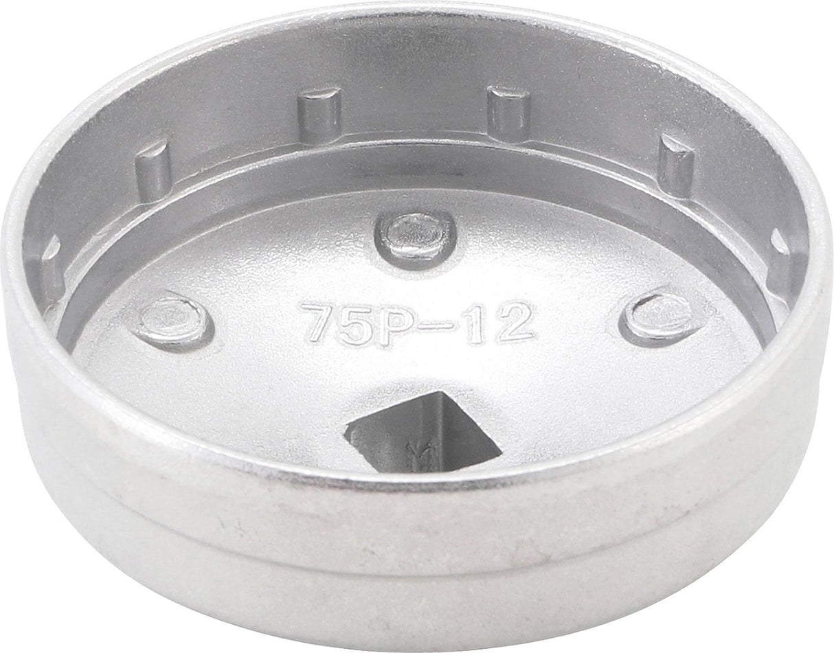 Lėkštelė tepalo filtrui aliumininė | 12 kampų | 75 mm (1035-75X12)