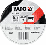 Atspindinti šviesą raudona/balta neslystanti PVC juosta laiptams ir praėjimams | 49 mm x 45.7 m (YT-72513)