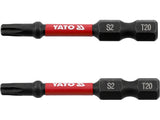 IMPACT SCREWDRIVER BITS 1/4 50MM T20 2PC (YT-78053)