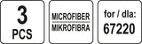 Mikropluoštas garų šluotai 67220 - 3 vnt (67222)