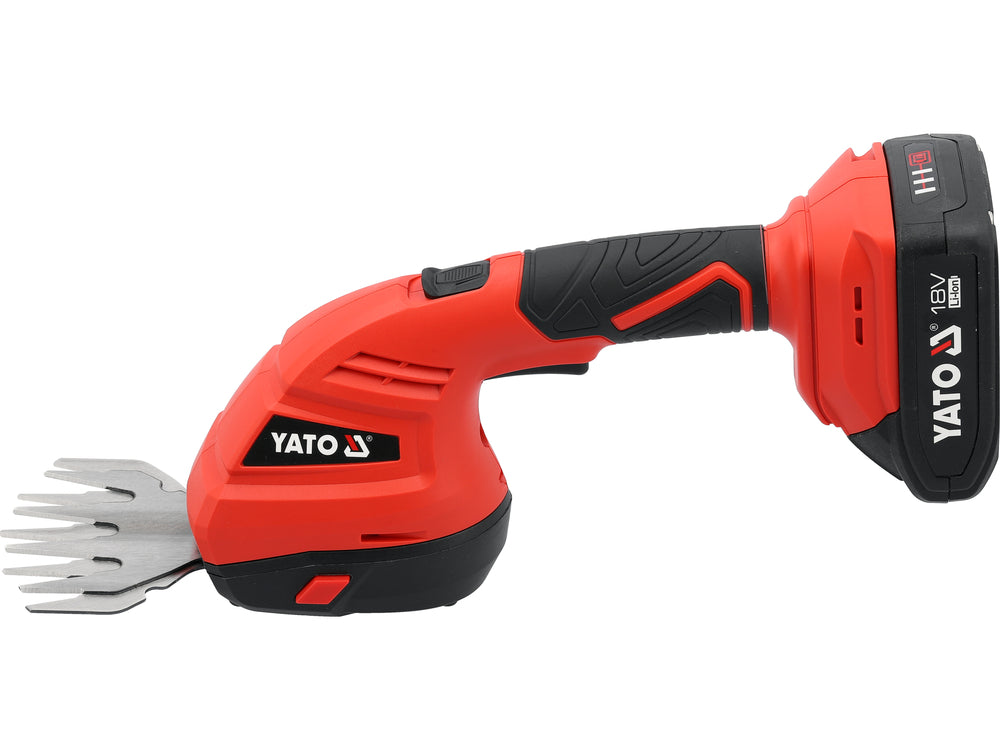 GRASS AND SHRUB SHEARS 18V WITH BATTERY 2AH AND CHARGER (YT-828357)