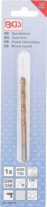 Grąžtas metalui HSS-G 5.5 mm (2040-5.5)