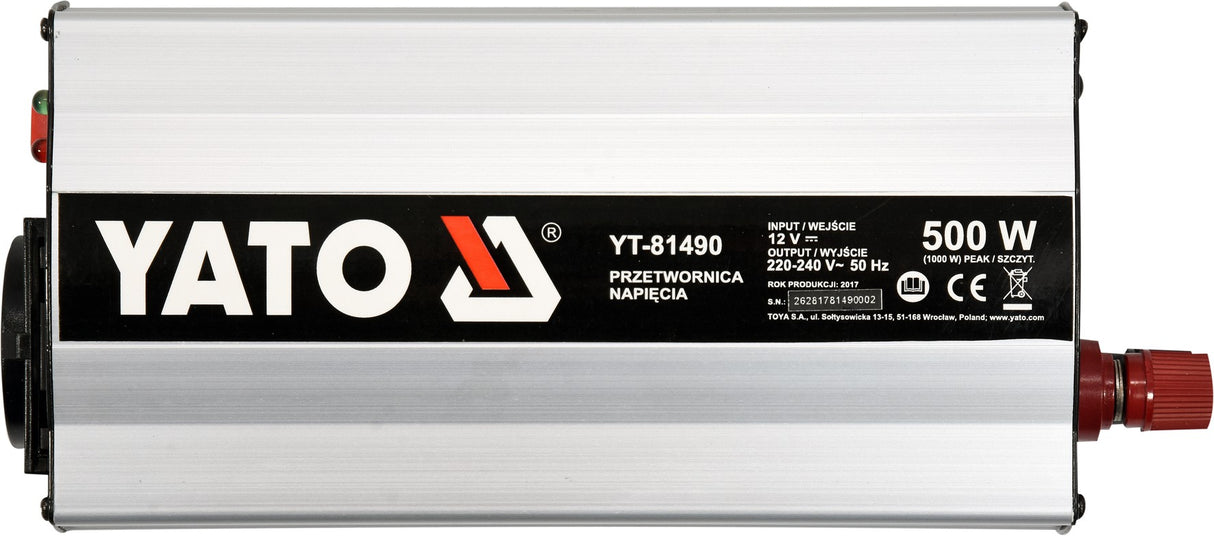 Automobilinis įtampos inverteris | 12/230V 500W (YT-81490)