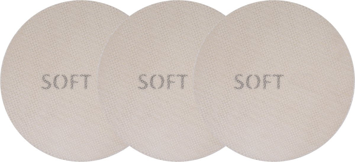 SANDING MESH ROUND | SOFT | DUST-PERMEABLE VELOUR | 225 MM / P60 | 3 PCS. (YT-84570)