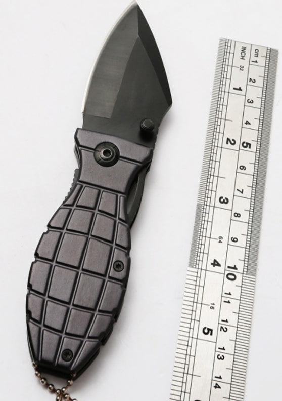 BENT KNIFE | ALUMINIUM HANDLE WITH BLACK FINISH | 15.5 CM (FK6B)