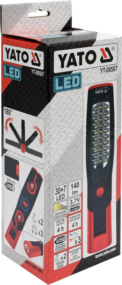 Akumuliatorinė darbo lempa | 30+7 LED (YT-08507)