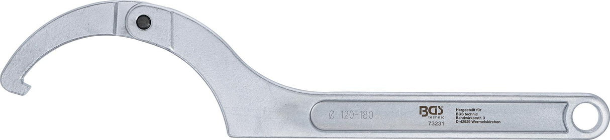 Veržliaraktis užmetamas reguliuojamas | kablys | 120 - 180 mm (73231)