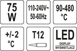 Litavimo stotelė su skaitmeniniu LED ekranu (YT-82461)