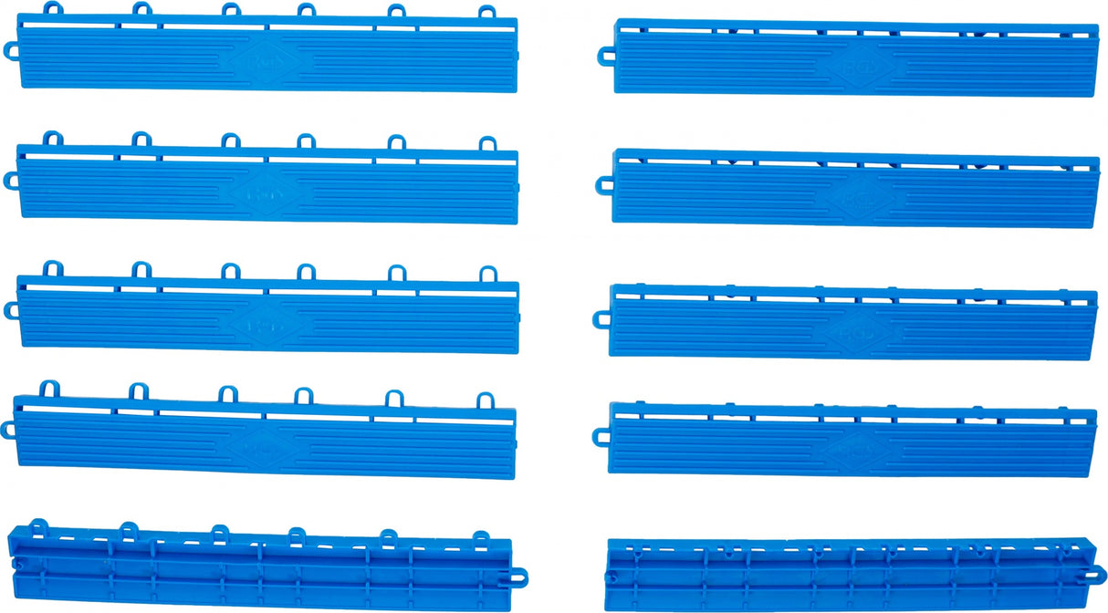 Plastikinių plytelių šoninių rėmų rinkinys | Paspaudimo sistema | 400 x 55 x 15 mm | 10 vnt. (74547)