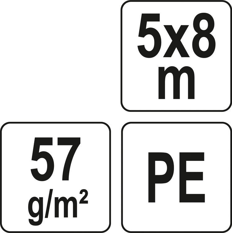 Тент | зелёный | 5 x 8 m | 57g/m2