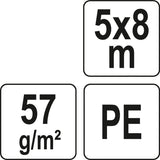 Тент | зелёный | 5 x 8 m | 57g/m2