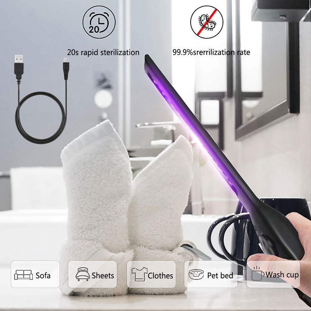 UV COB STERILIZATION DISINFECTION LAMP ULTRAVIOLET | ULTRA SLIM TYPE | UVC 6 LED | USB (S580-UVC)