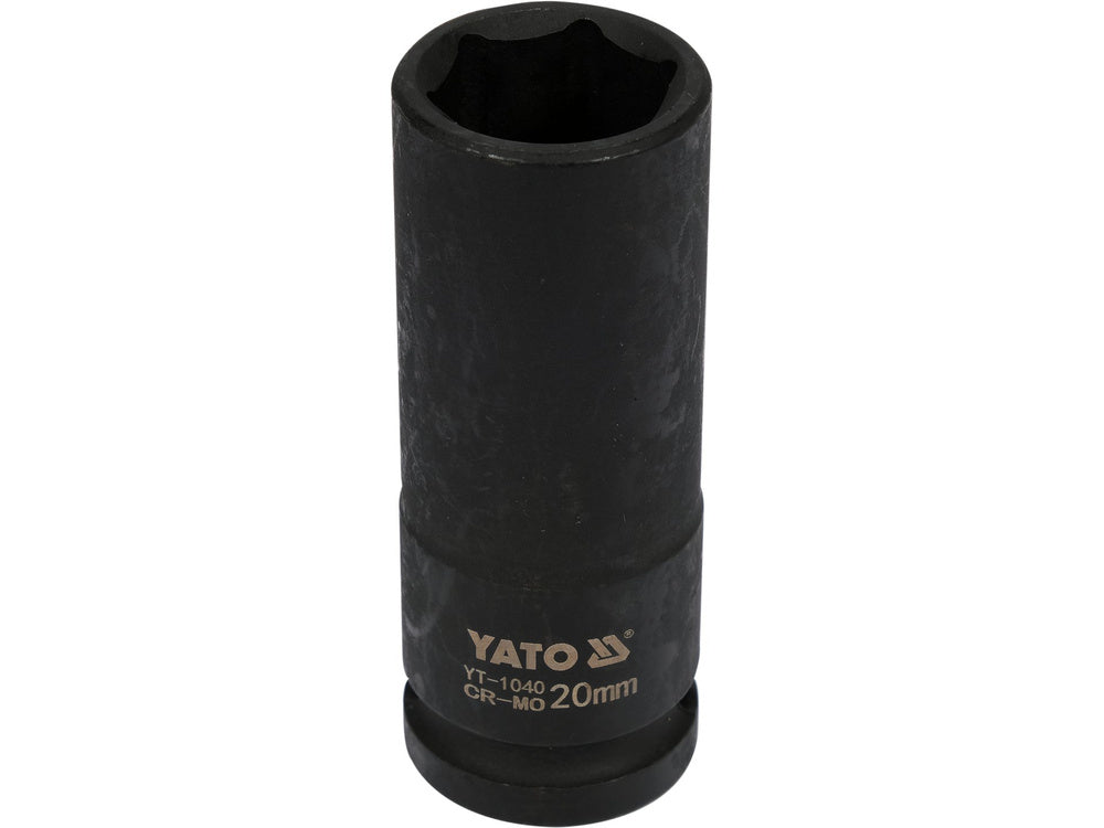 Galvutė smūginė šešiakampė ilga | 12,5 mm (1/2") | 20 mm (YT-1040)