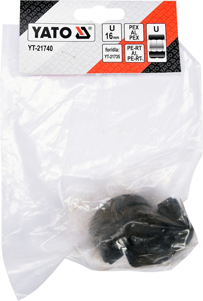 Indėklas U 16 mm presavimo replėms YT-21735 (YT-21740)