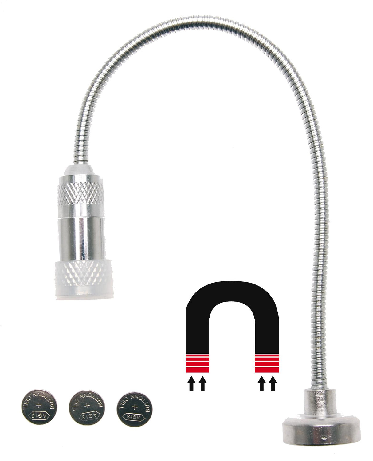 Lankstus magnetinis stovas su LED lempute (9300)