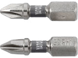 Биты | 6,3 mm (1/4") | S2 Ni | крестовые PH1 | 2 шт.
