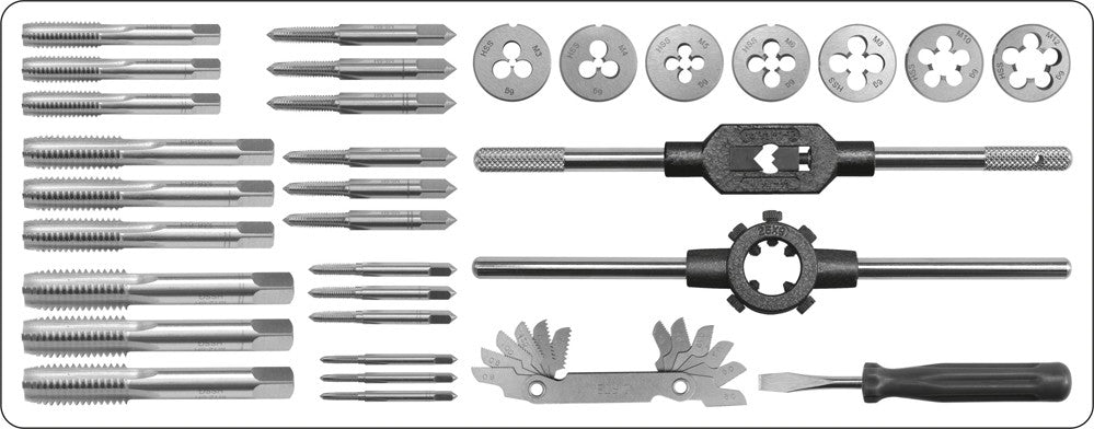 TAPS AND DIES SET M3-M12 32PCS (YT-2975)