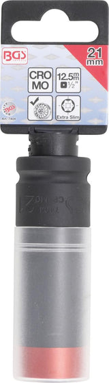 Smūginė galvutė su apsauga | Itin plona | 12,5 mm (1/2") | 21 mm (7404)