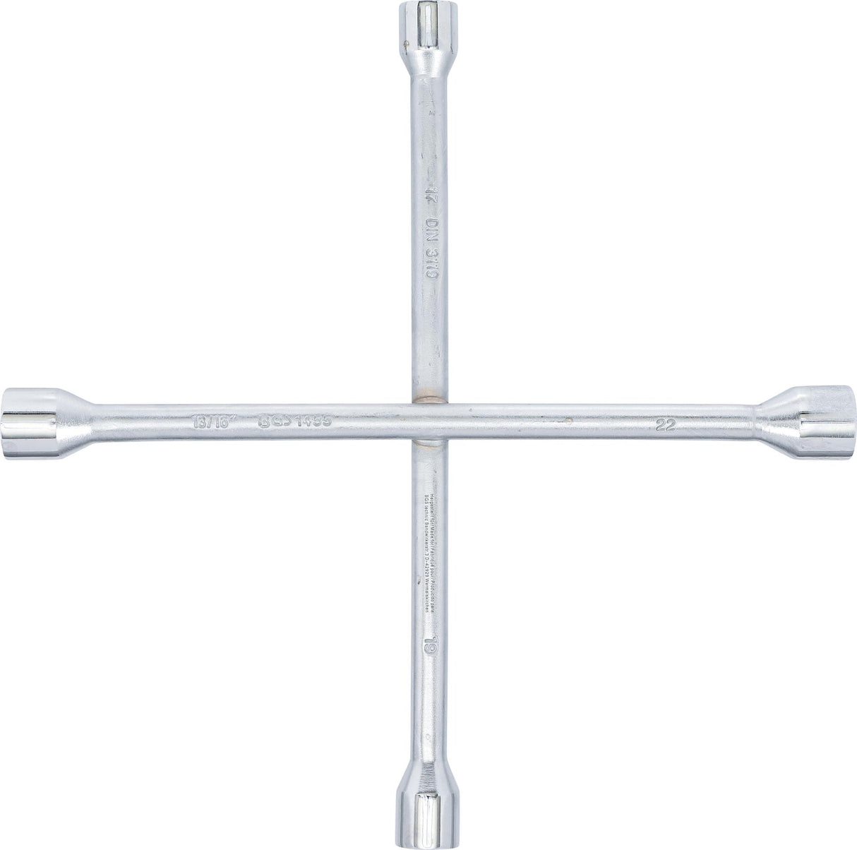 Automobilio rato raktas | kryžius | 17mm x 19 mm x 22 mm x 13/16" (1/2") (1455)