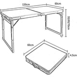 FOLDABLE TABLE / COUNTER | ALUMINIUM | SQUARE TUBE | ADJUSTABLE HEIGHT (LC02)