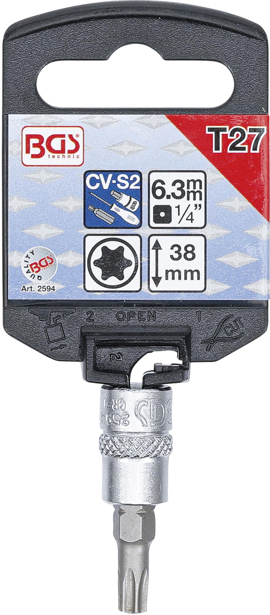 Бита в головке | 6.3 mm (1/4") | T-Star (Torx) T27