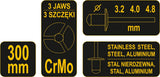 Kniediklis ilgom rankenom | 3.2, 4.0, 4.8 mm (70201)