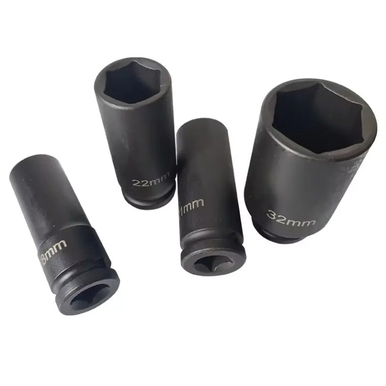 Smūginių įrankių rinkinys | 12,5 mm (1/2") | 8 - 32 mm | 22 vnt. (RS22T)