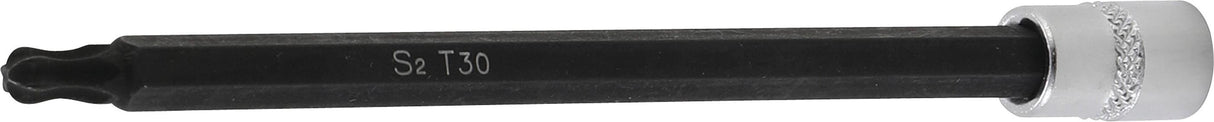 Antgalis įpresuotas į galvutę | 6.3 mm (1/4") | T-Star (Torx) T30 | šarnyrinis | 130 mm (8618-T30)