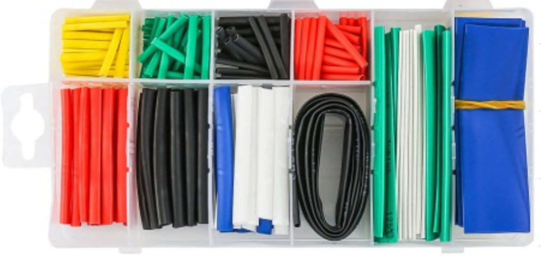 HEAT SHRINK TUBING ASSORTMENT | COLOURED | 171 PCS. (SK01144)