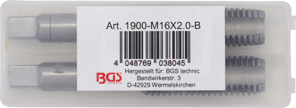 Sriegikliai | pirmas ir galutinis sriegimas | M16 x 2,0 | 2 vnt. (M16X2.0-B)