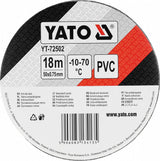 Juoda neslystanti PVC juosta laiptams ir praėjimams | 50 mm x 18 m (YT-72502)